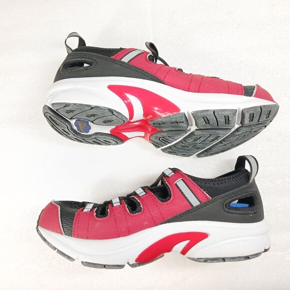 Dr. Comfort Red & Black Athletic Walking Shoes Women's 6W Extra Wide EUC - Picture 4 of 13